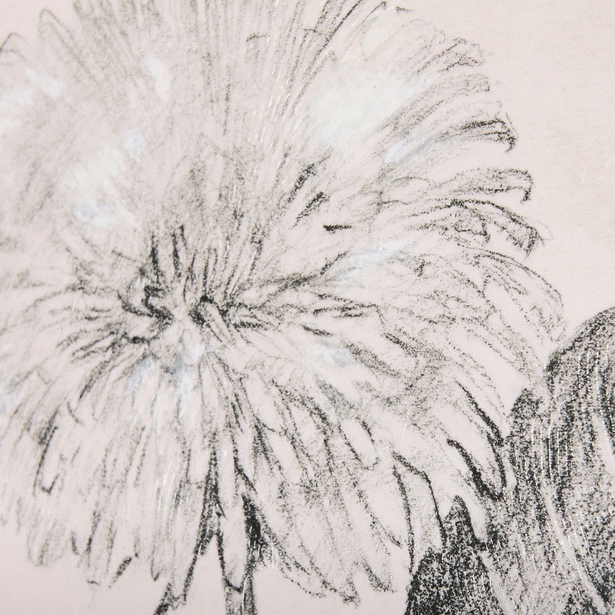 Dandelion Drawing II by Mercana Studio a Hand Embellished Textured Canvas by Mercana at Eve Furniture