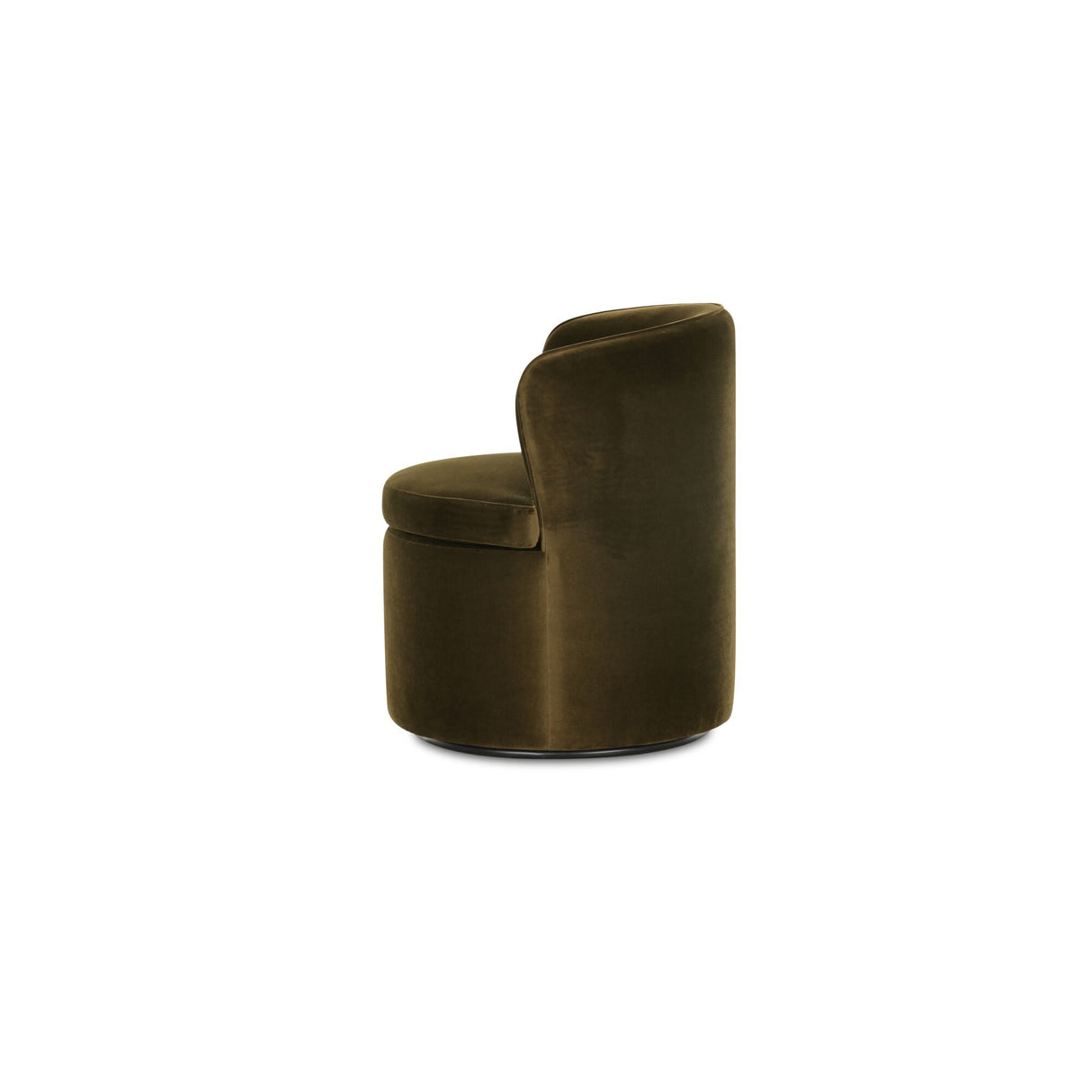 Dane Faux Green Mohair Swivel Dining Chair by MOES at Eve Furniture
