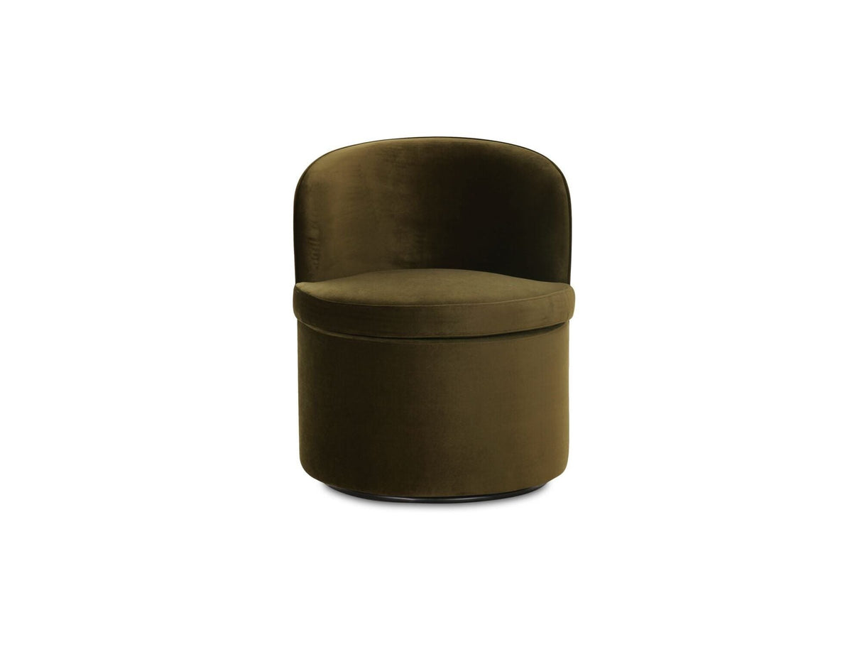 Dane Faux Green Mohair Swivel Dining Chair by Moe's Home at Eve Furniture