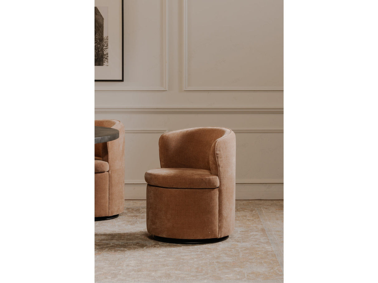Dane Heritage Pink Swivel Dining Chair by MOES at Eve Furniture