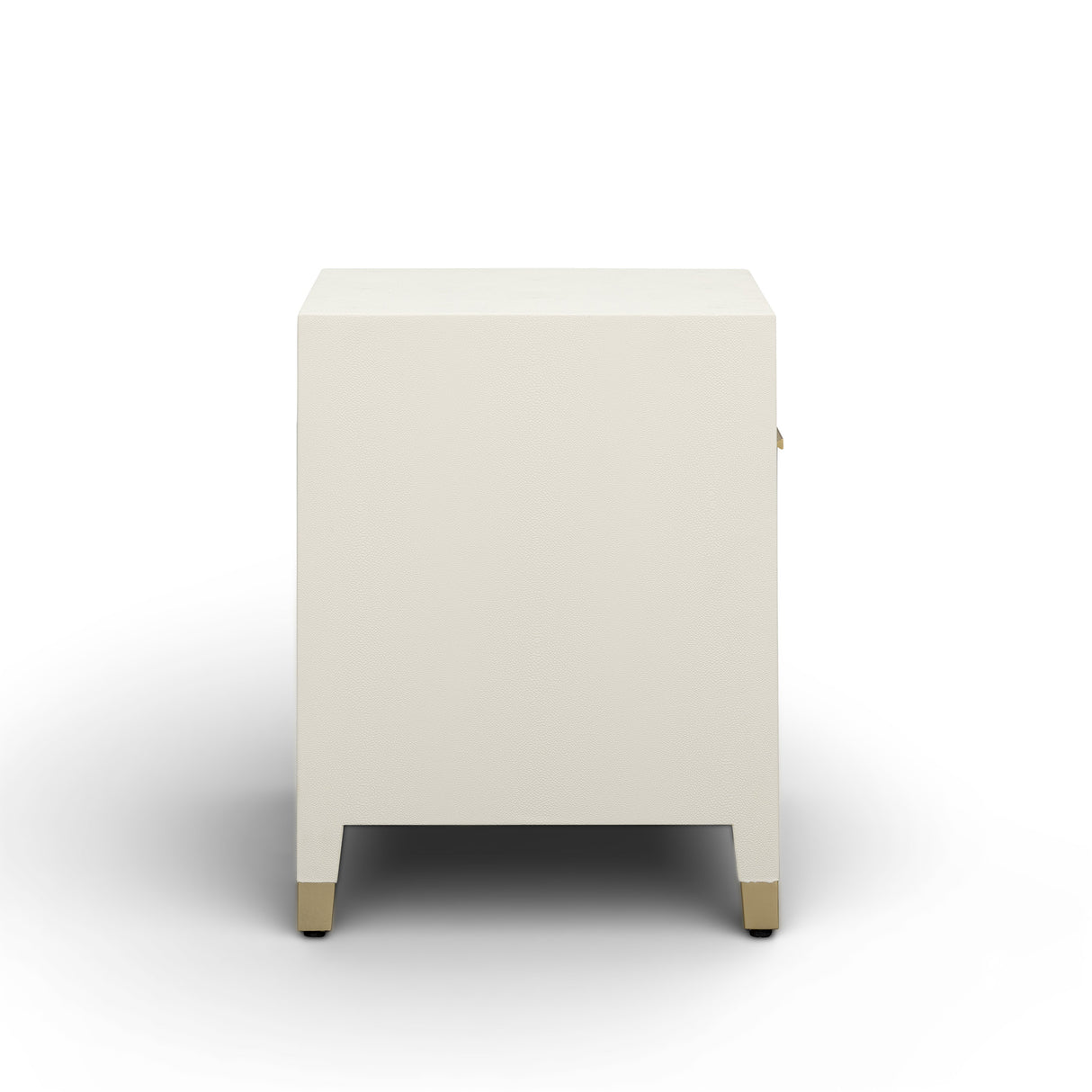 Dani 25" Cream Faux Shagreen Nightstand with Drawer by TOV Furniture at Eve Furniture