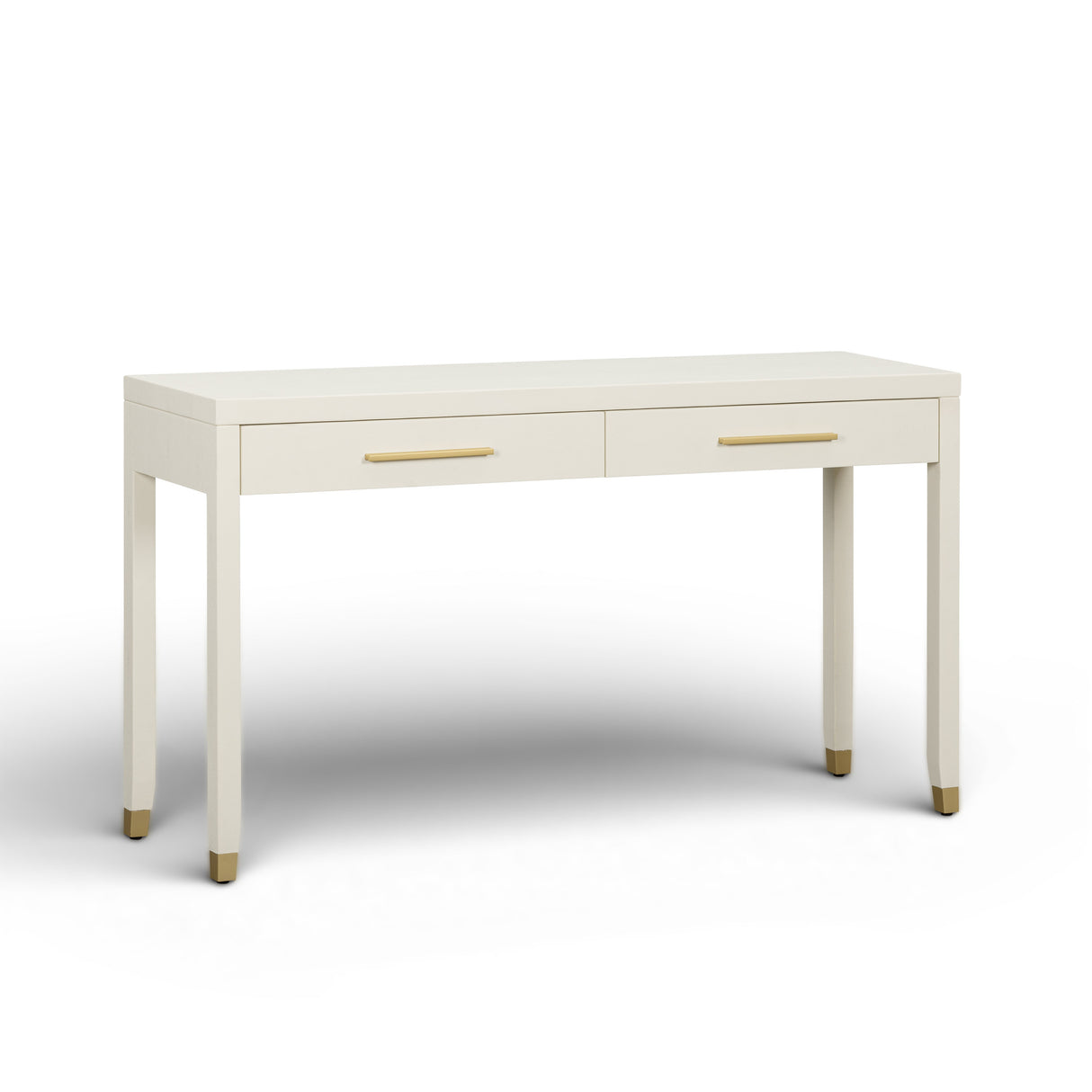 Dani 54" Cream Faux Shagreen 2-Drawer Console Table by TOV Furniture at Eve Furniture