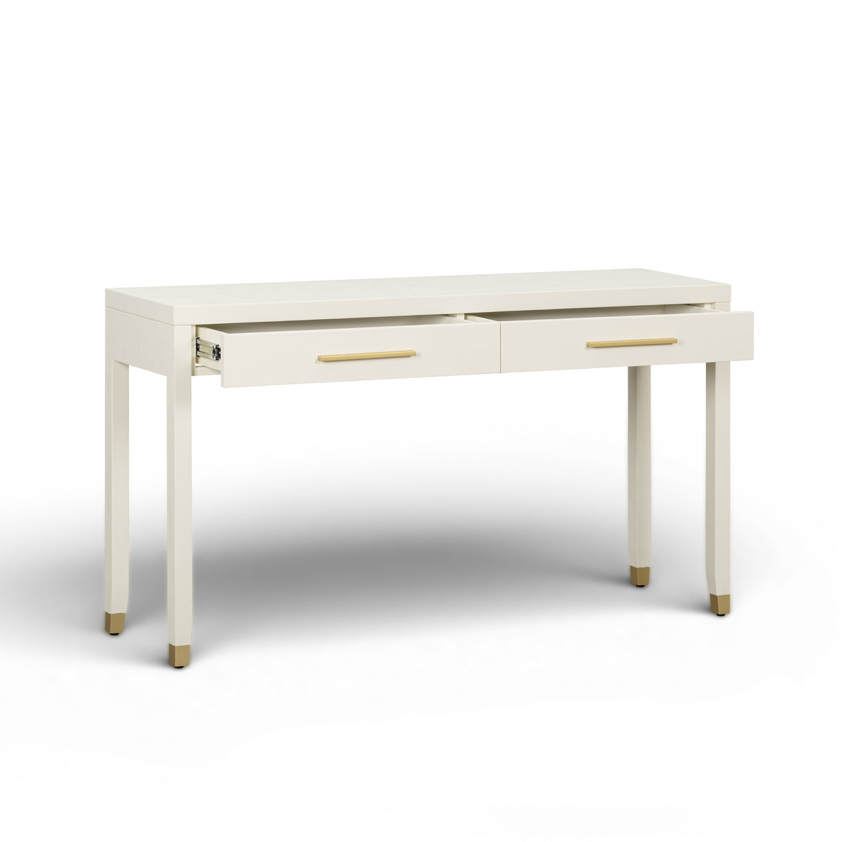 Dani 54" Cream Faux Shagreen 2-Drawer Console Table by TOV Furniture at Eve Furniture