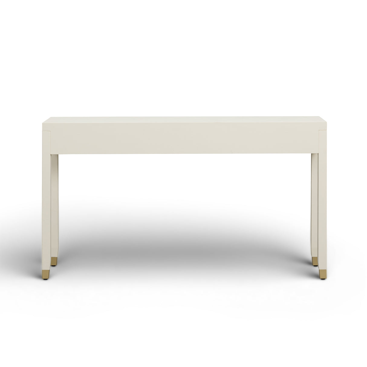 Dani 54" Cream Faux Shagreen 2-Drawer Console Table by TOV Furniture at Eve Furniture