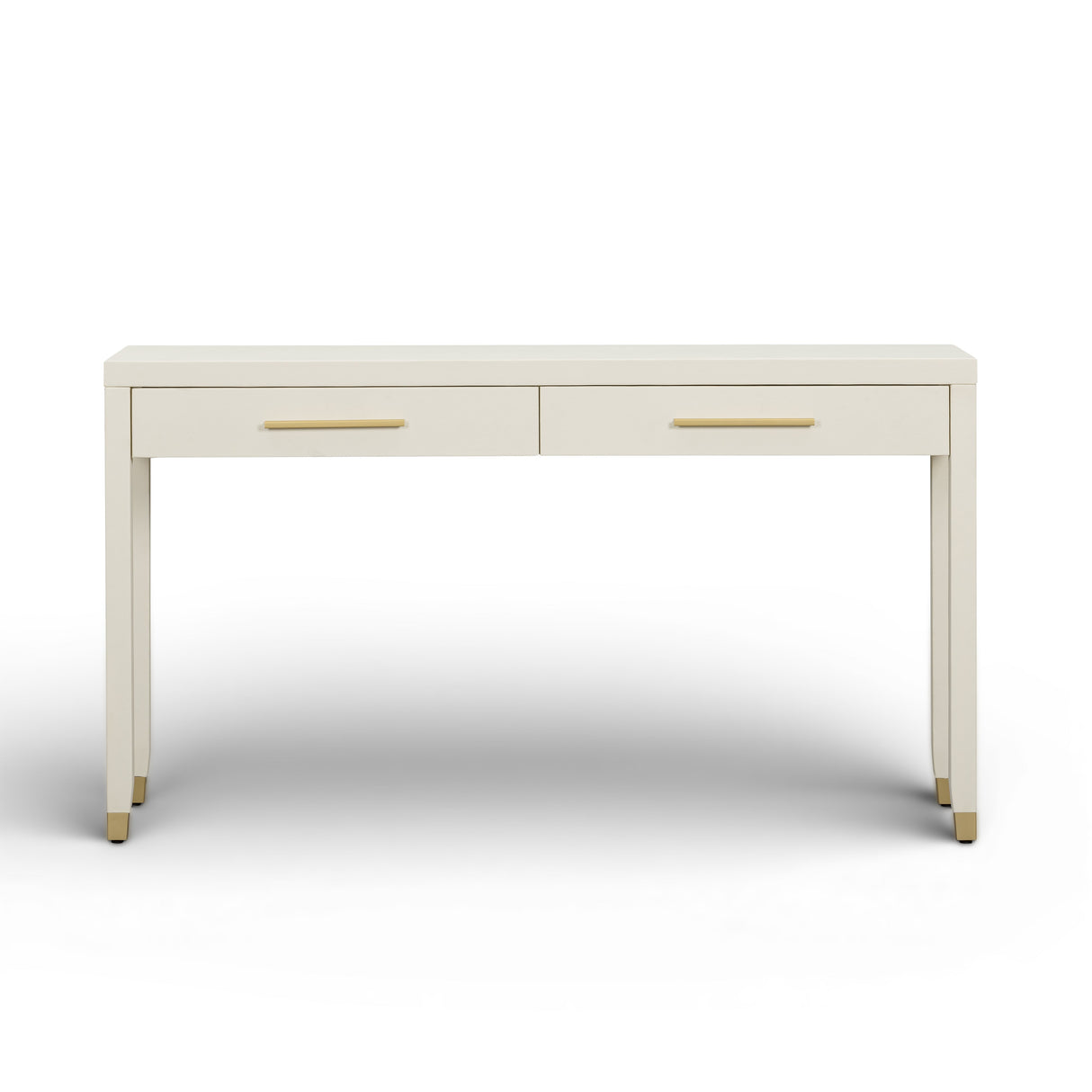 Dani 54" Cream Faux Shagreen 2-Drawer Console Table by TOV Furniture at Eve Furniture