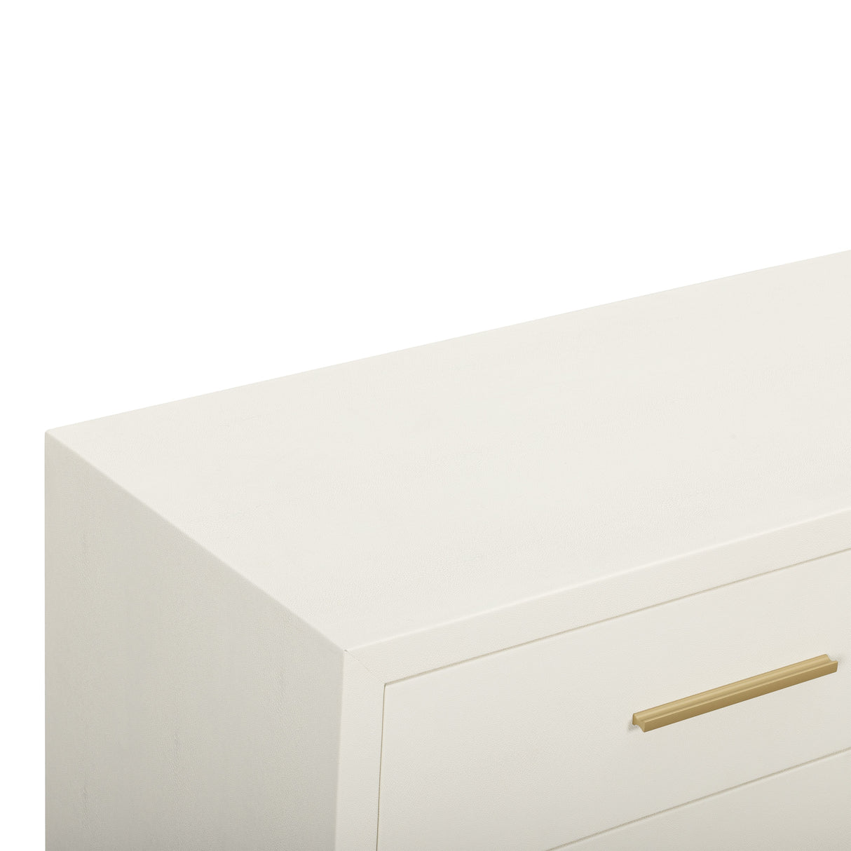 Dani 62" Cream Faux Shagreen 6-Drawer Dresser by TOV Furniture at Eve Furniture