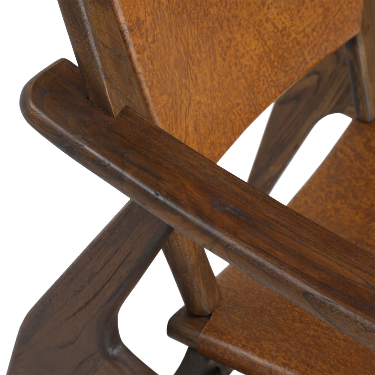 Dania Leather Chair, Medium Brown by Dovetail at Eve Furniture
