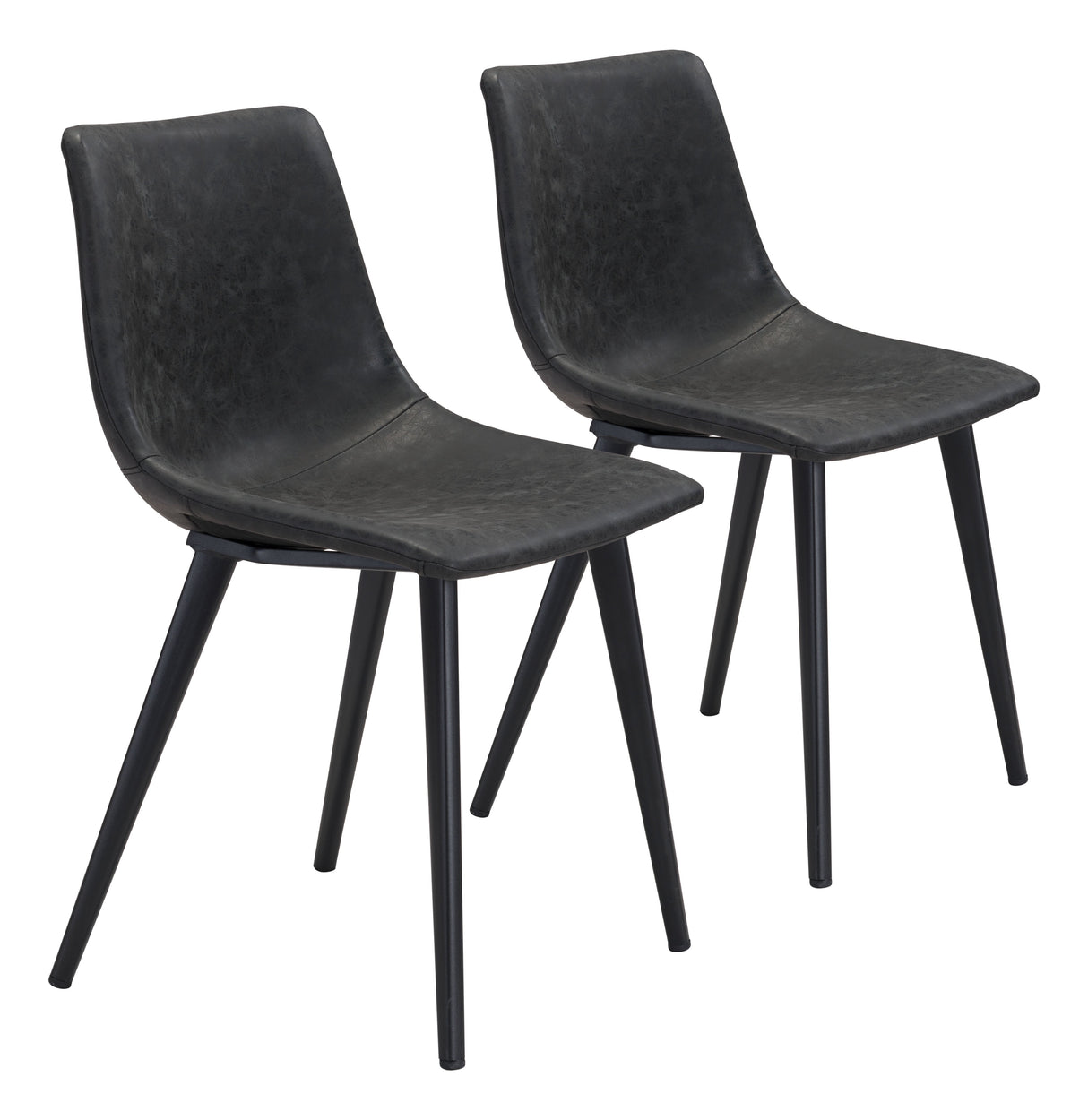 Daniel Vintage Black Dining Chair (Set of 2) by Zuomod at Eve Furniture