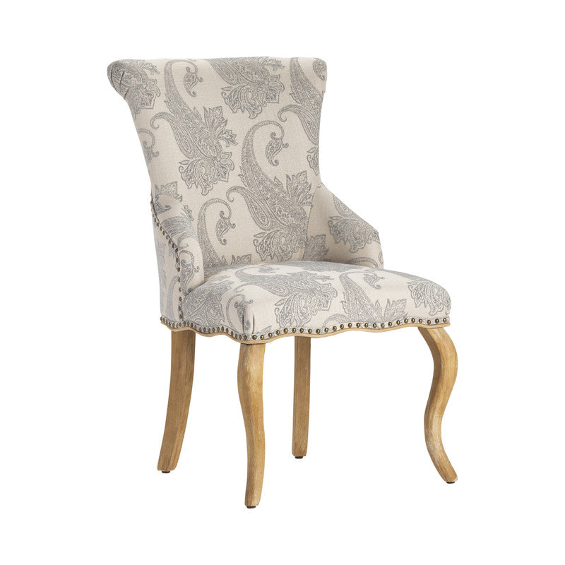 Danielle Gray/Brown Accent Chair by Crestview at Eve Furniture