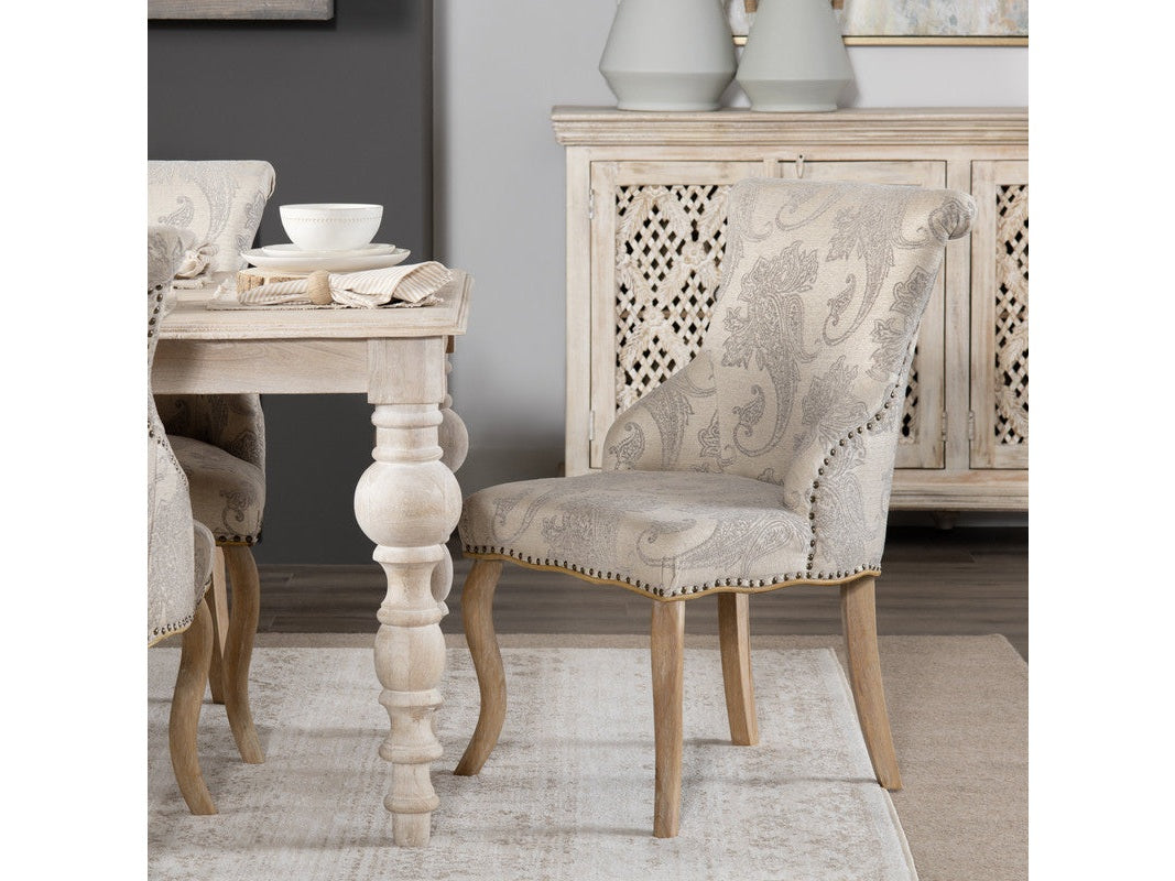 Danielle Gray/Brown Accent Chair by Crestview at Eve Furniture