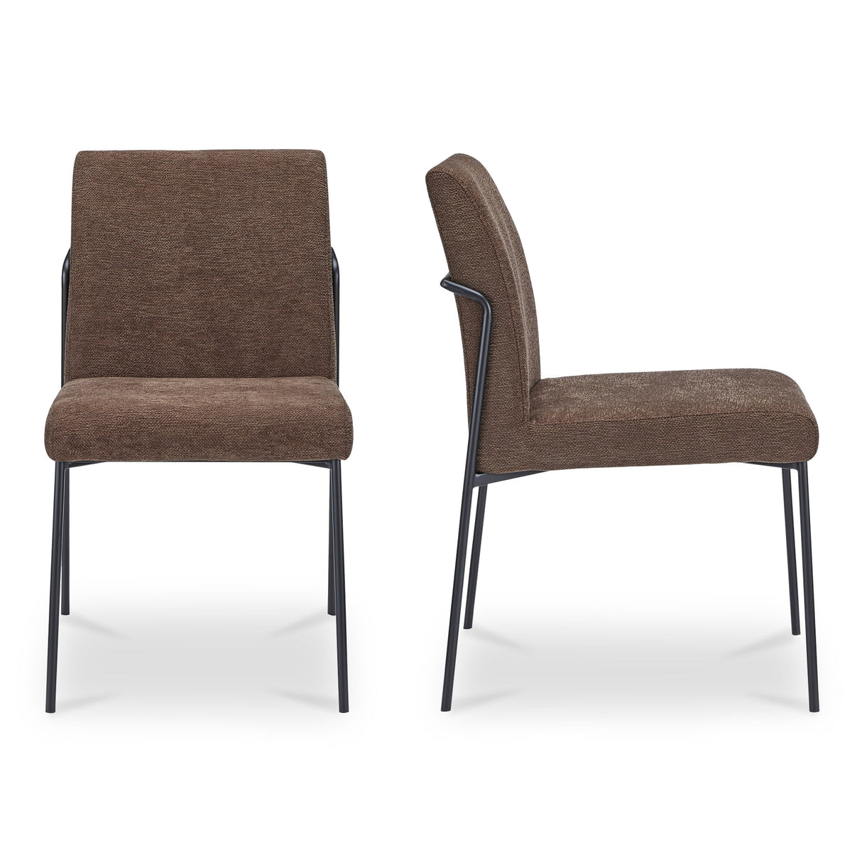 Danny Dark Brown Dining Chair (Set of 2) by Moe's Home at Eve Furniture