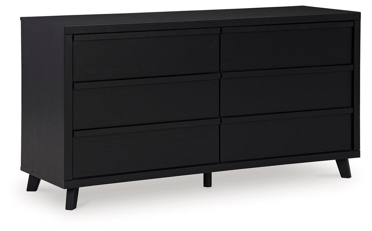 Danziar Black Dresser by Ashley at Eve Furniture