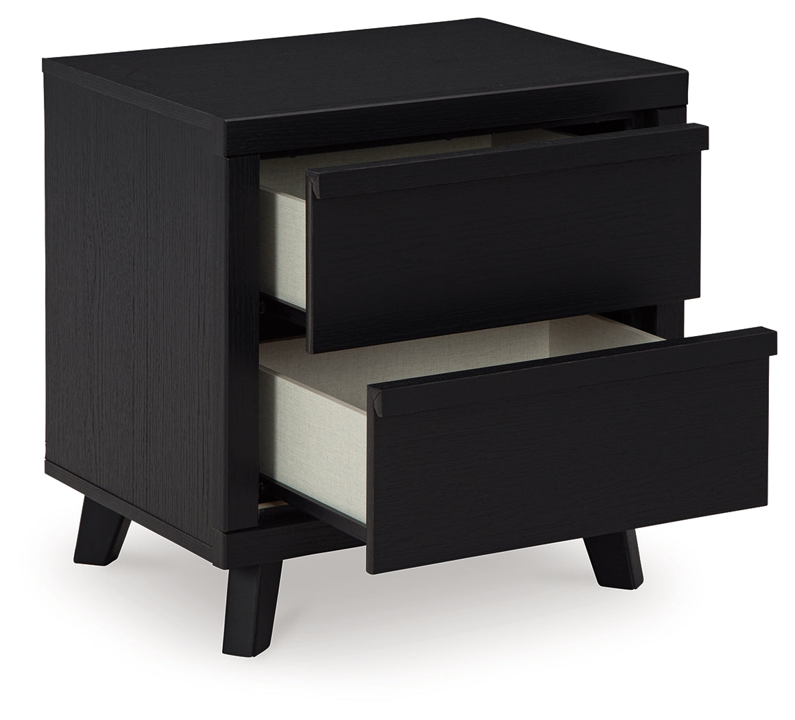 Danziar Black Full Slat Framed Platform Bedroom Set by Ashley at Eve Furniture