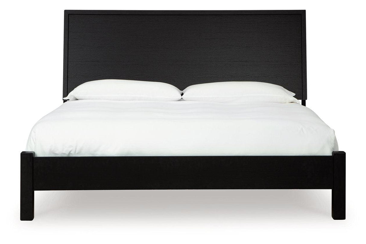Danziar Black King Platform Bed by Ashley at Eve Furniture