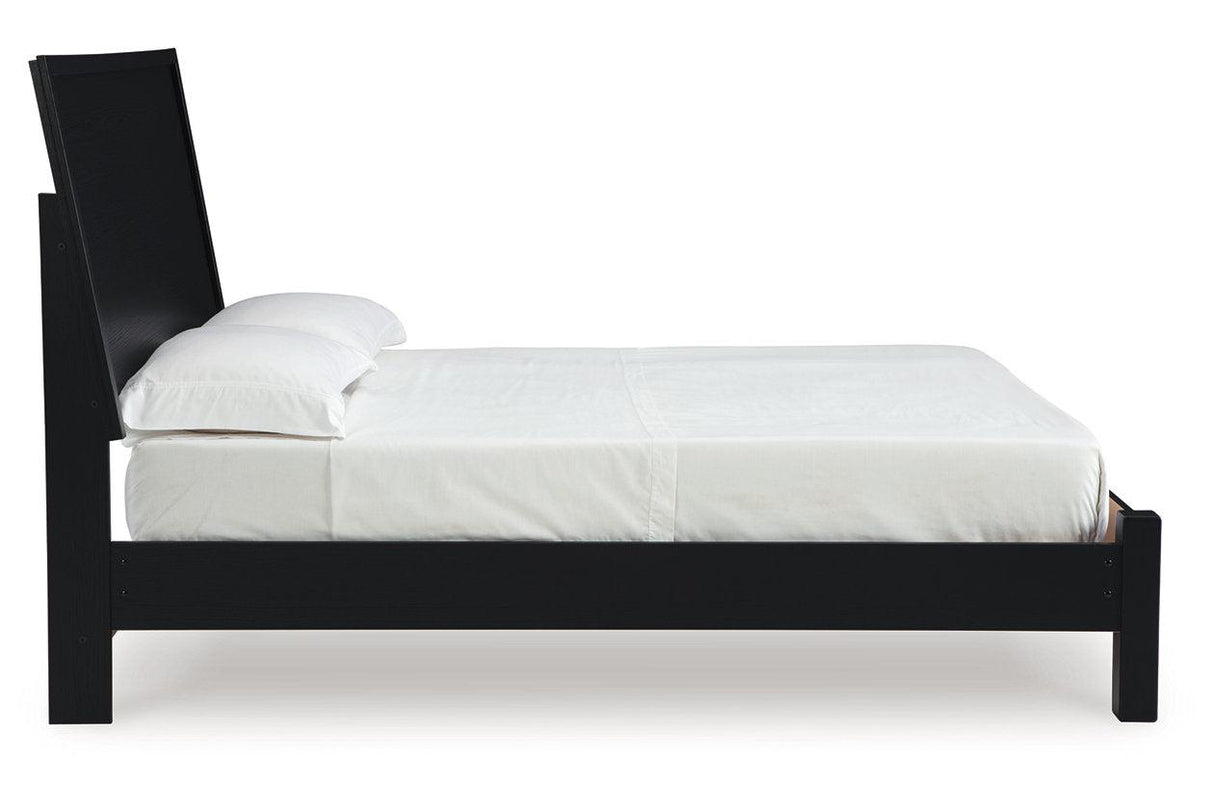Danziar Black Queen Platform Bed by Ashley at Eve Furniture