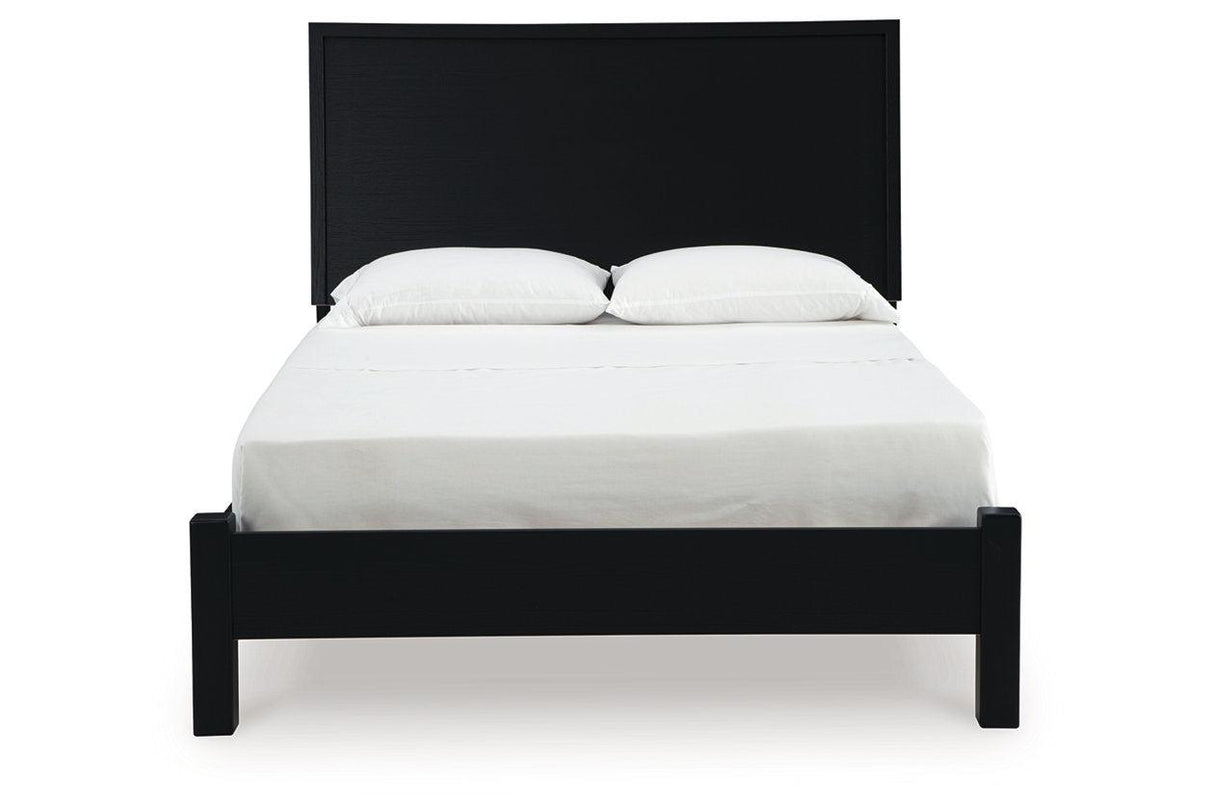 Danziar Black Queen Platform Bed by Ashley at Eve Furniture