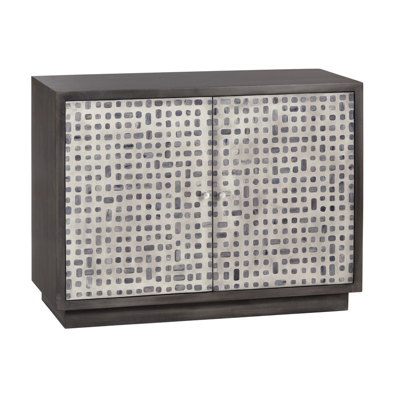 Dapple Brown/Cream Two-Door Cabinet by Crestview at Eve Furniture