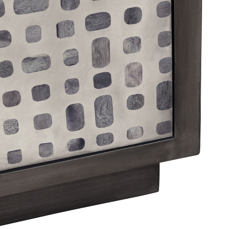 Dapple Brown/Cream Two-Door Cabinet by Crestview at Eve Furniture