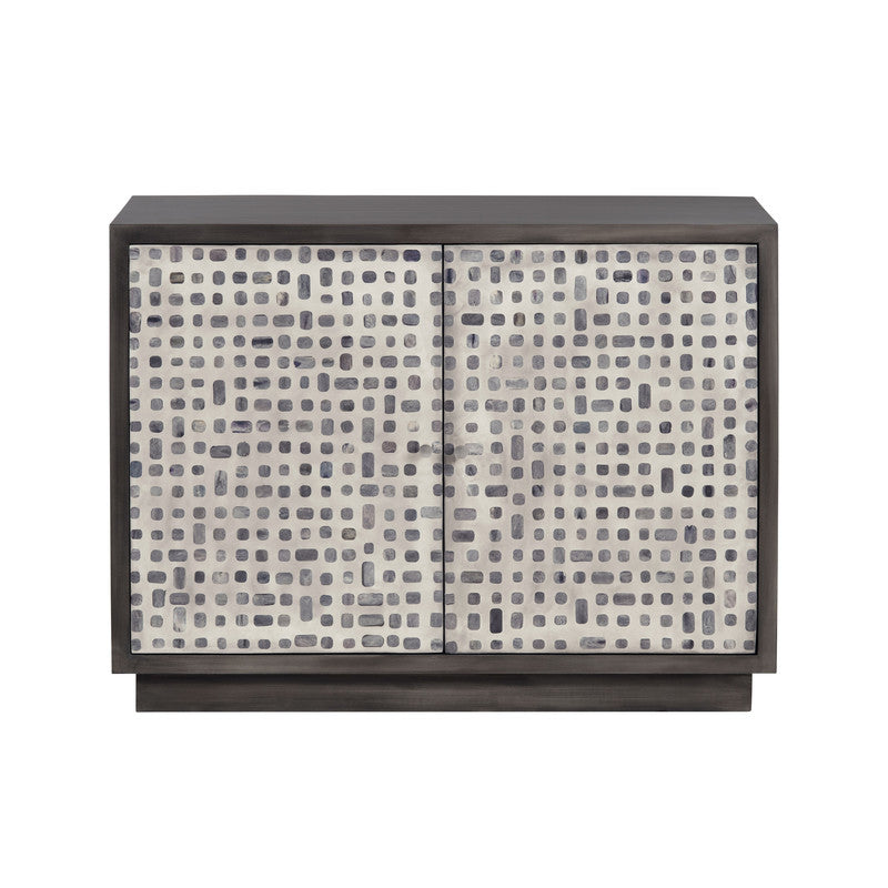 Dapple Brown/Cream Two-Door Cabinet by Crestview at Eve Furniture