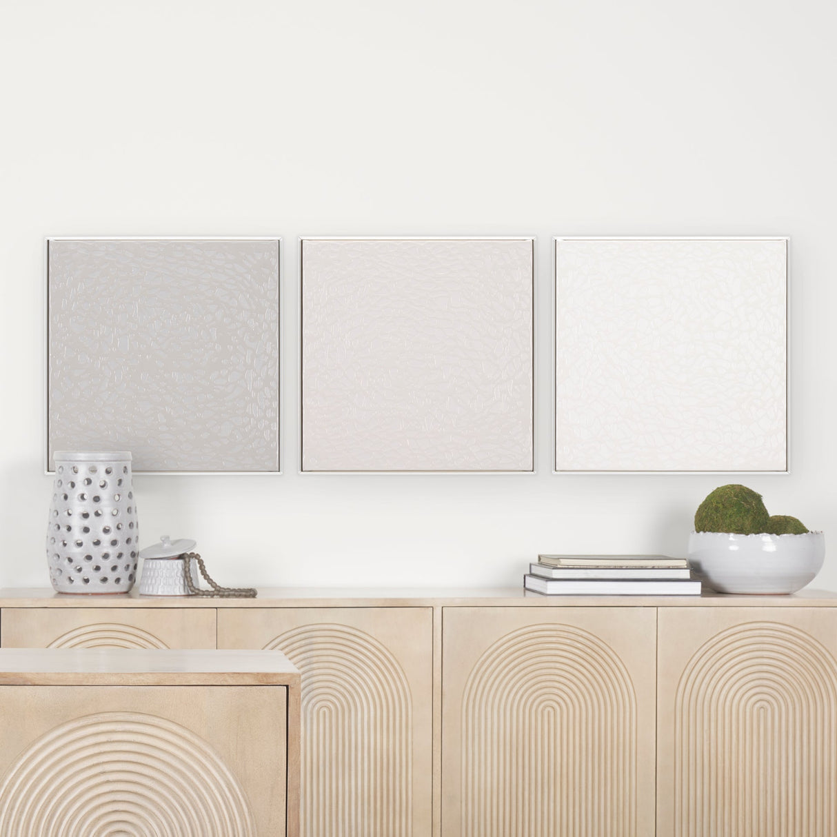 Dapple Medium by Studio M a handmade Original Framed Canvas 3D Textured Artwork by Mercana at Eve Furniture