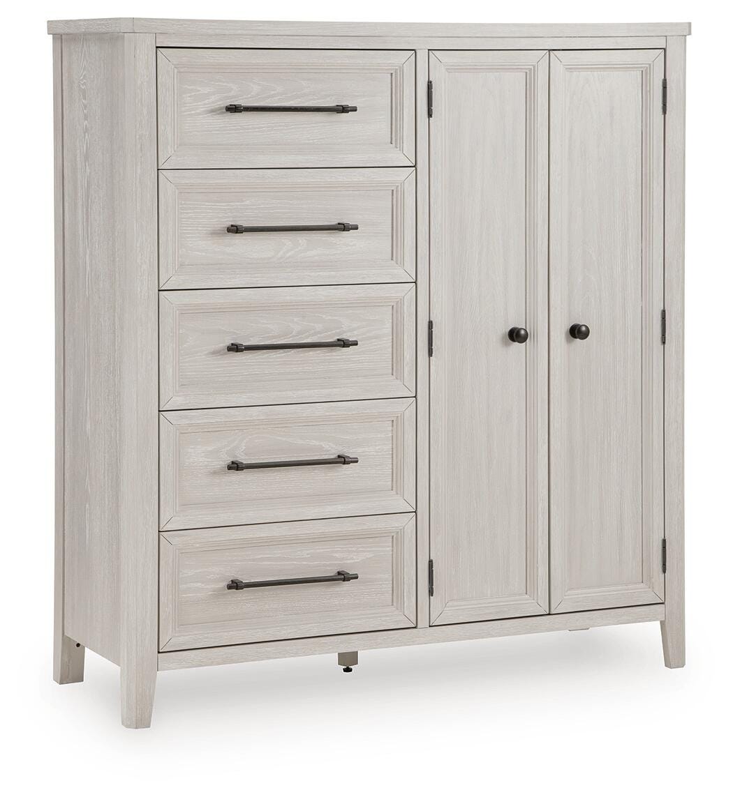 Darbonton Dove White Door Chest by Ashley at Eve Furniture