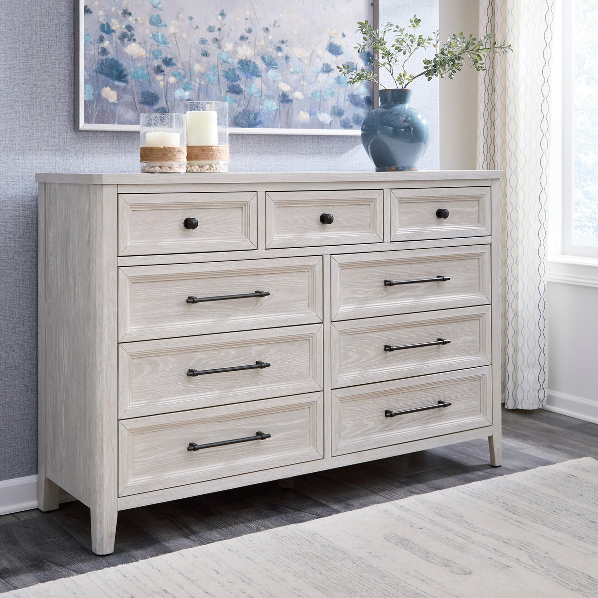 Darbonton Dove White Dresser by Ashley at Eve Furniture