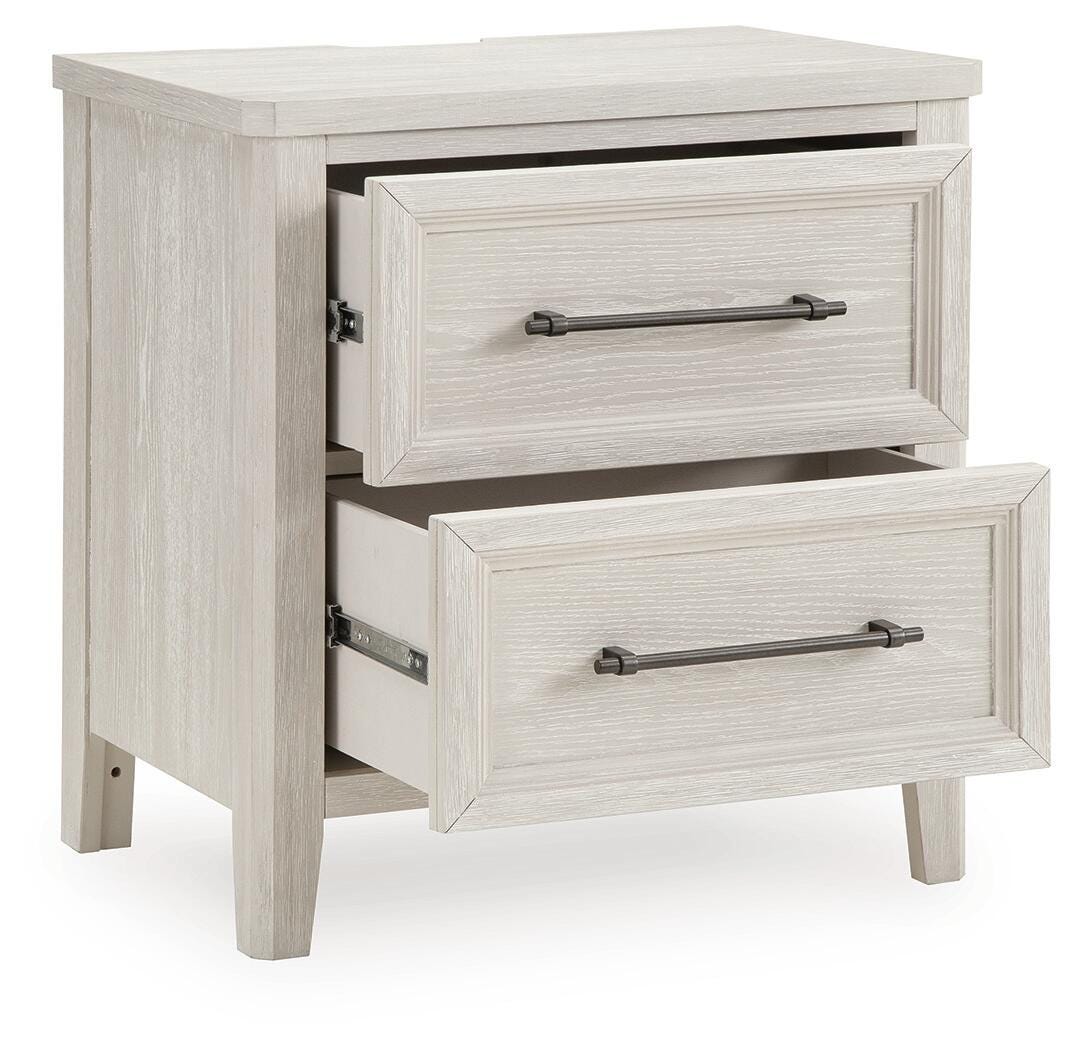Darbonton Dove White Nightstand by Ashley at Eve Furniture