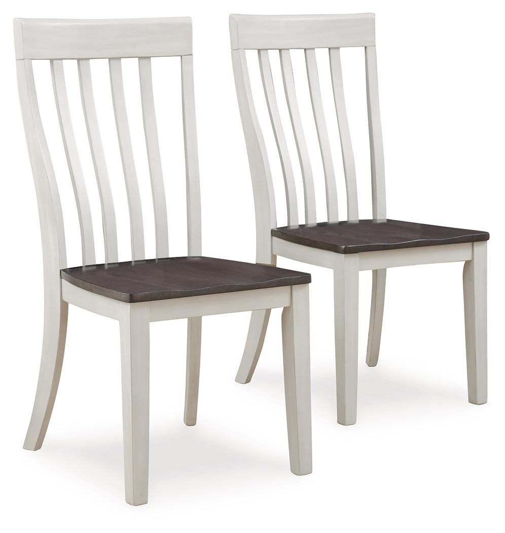 Darborn Gray/Brown Dining Chair, Set of 2 by Ashley at Eve Furniture