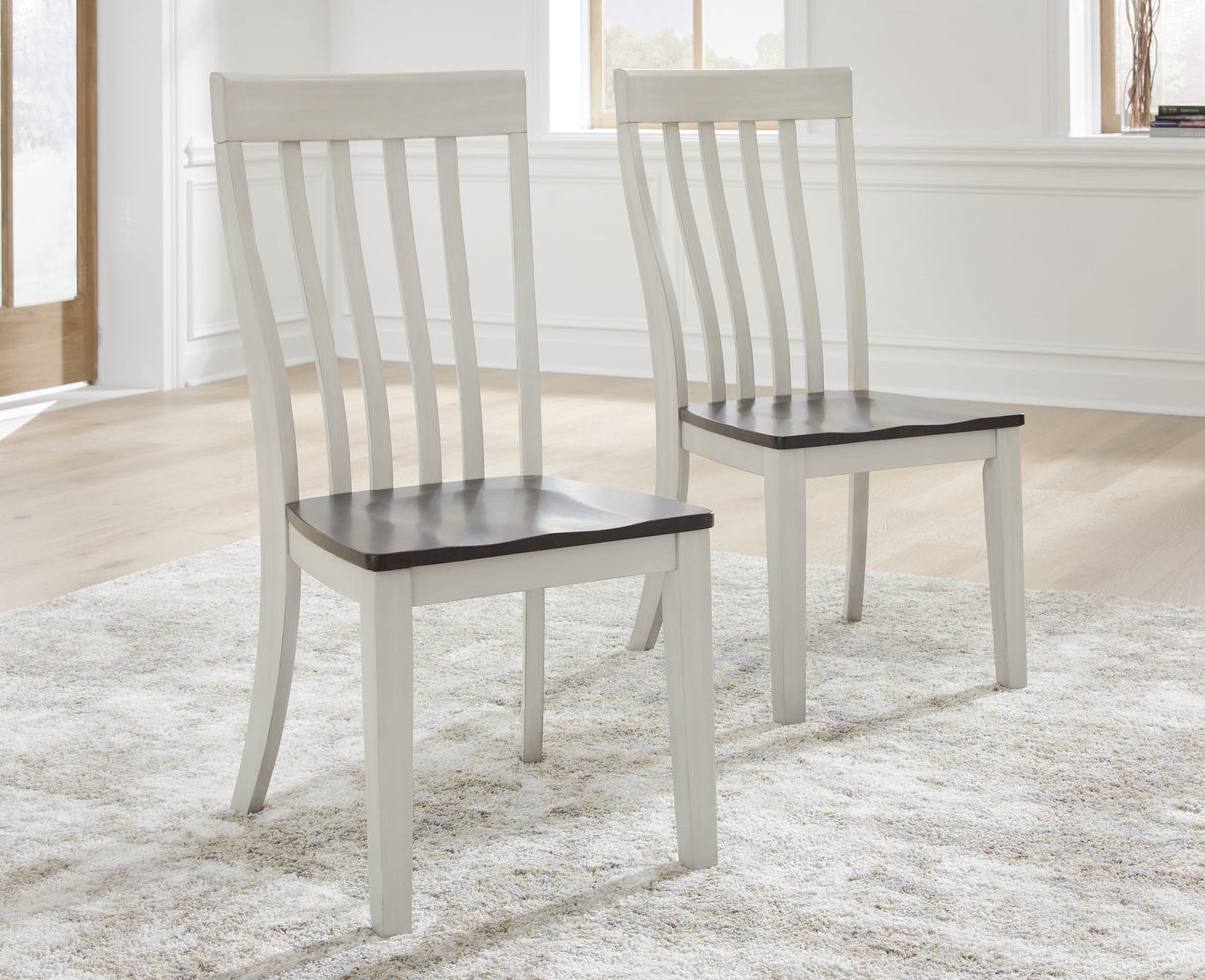Darborn Gray/Brown Dining Chair, Set of 2 by Ashley at Eve Furniture