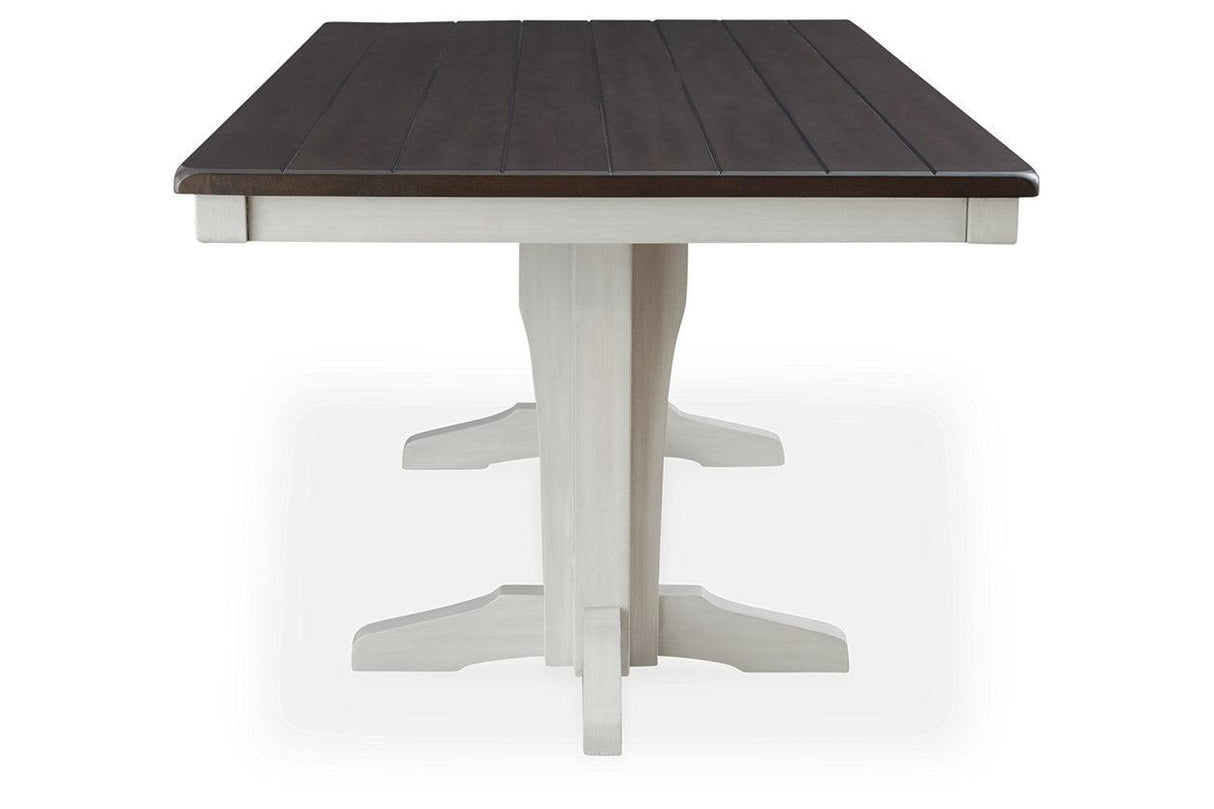 Darborn Gray/Brown Dining Table by Ashley at Eve Furniture