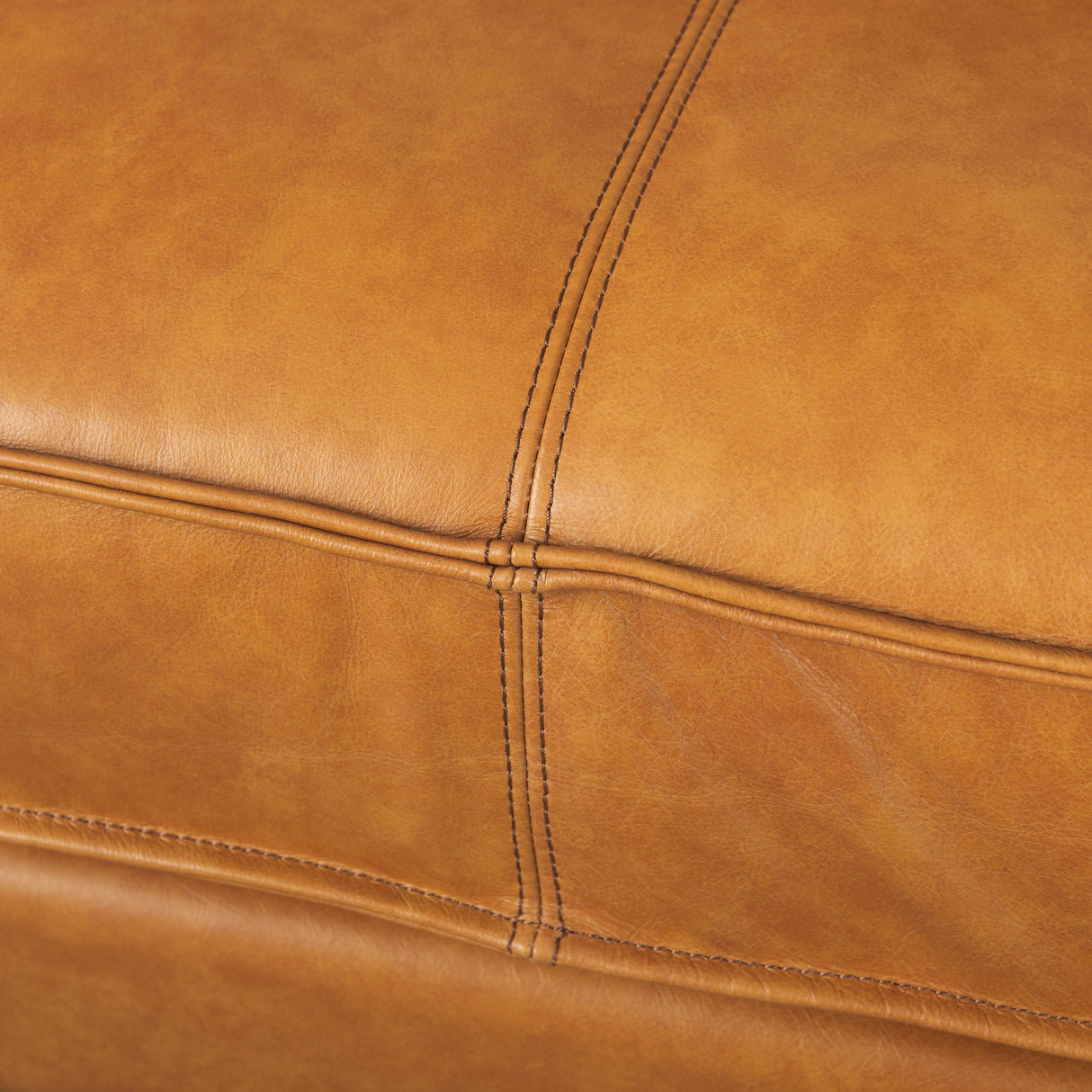D'Arcy 111"L x 70"D x 33"H Tan Leather Left Chaise Sectional by Mercana at Eve Furniture
