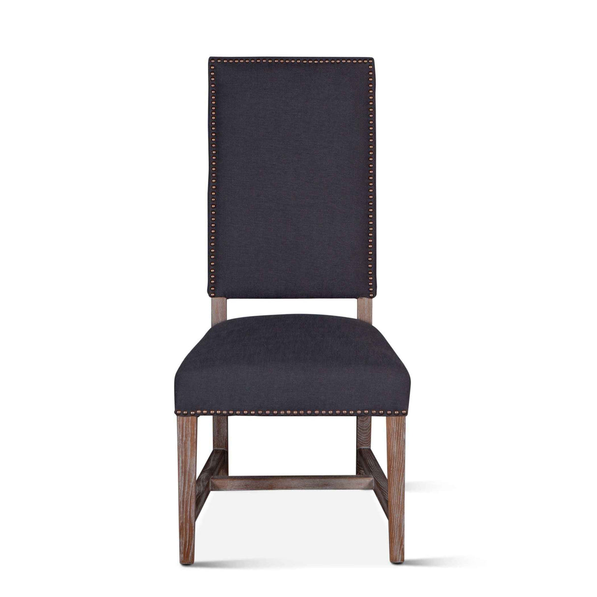 Darcy 21" Upholstered Dining Chair in Dark Gray Linen, Set of 2 by Home Trends & Design at Eve Furniture