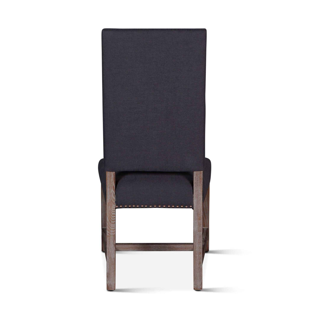 Darcy 21" Upholstered Dining Chair in Dark Gray Linen, Set of 2 by Home Trends & Design at Eve Furniture