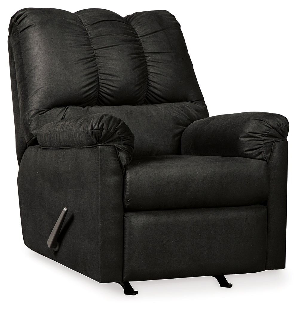 Darcy Black Recliner by Ashley at Eve Furniture
