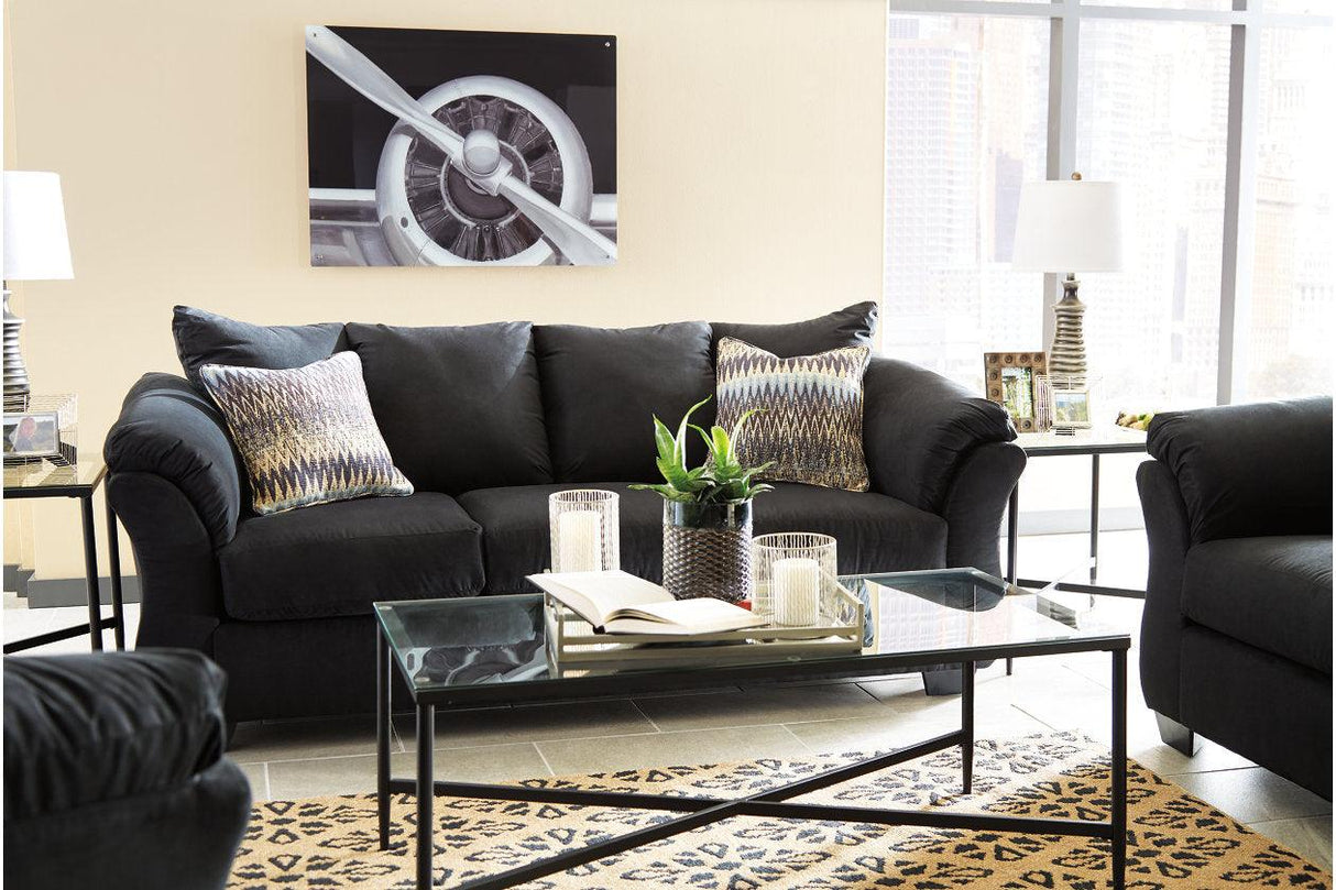 Darcy Black Sofa by Ashley at Eve Furniture