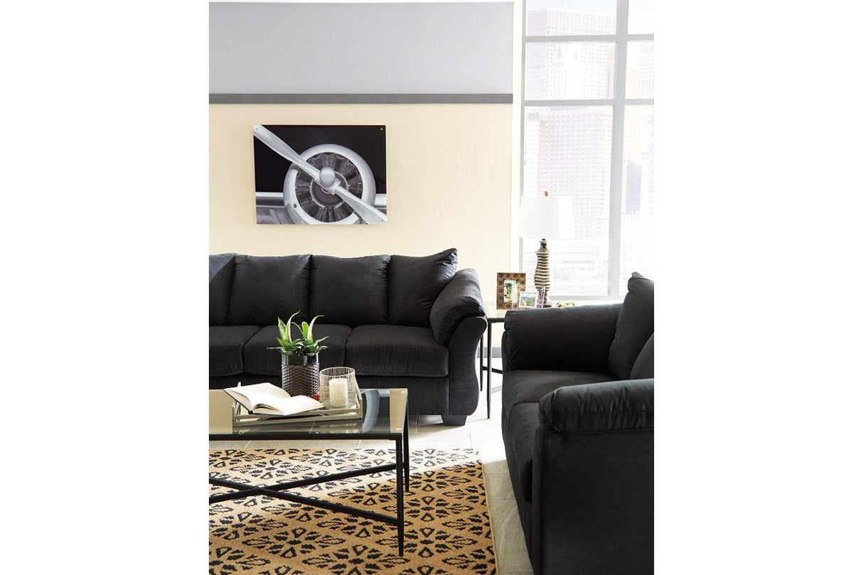 Darcy Black Sofa by Ashley at Eve Furniture