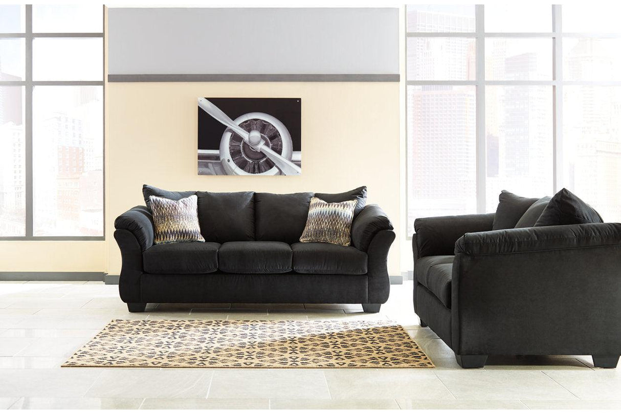 Darcy Black Sofa by Ashley at Eve Furniture
