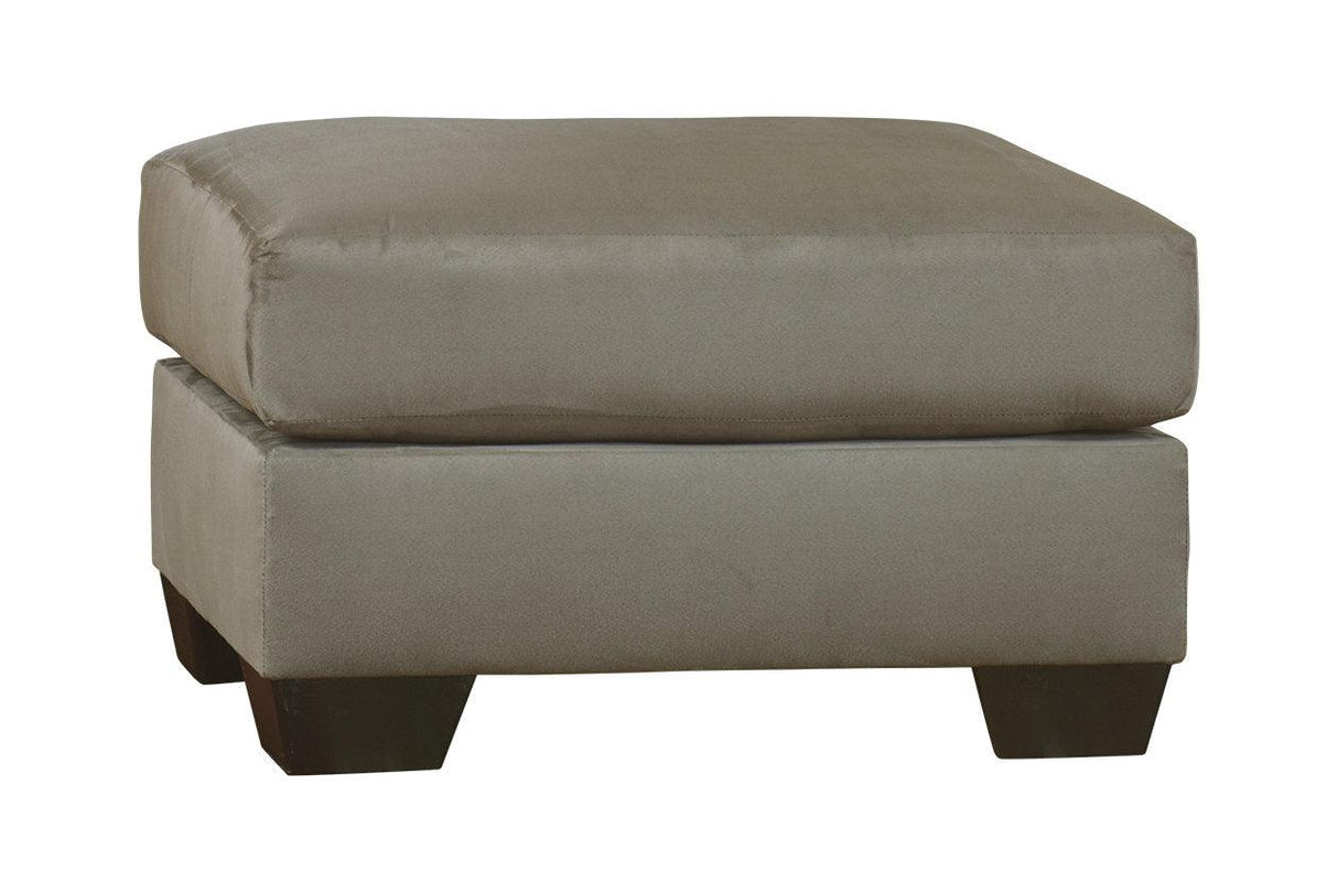 Darcy Cobblestone Ottoman by Ashley at Eve Furniture