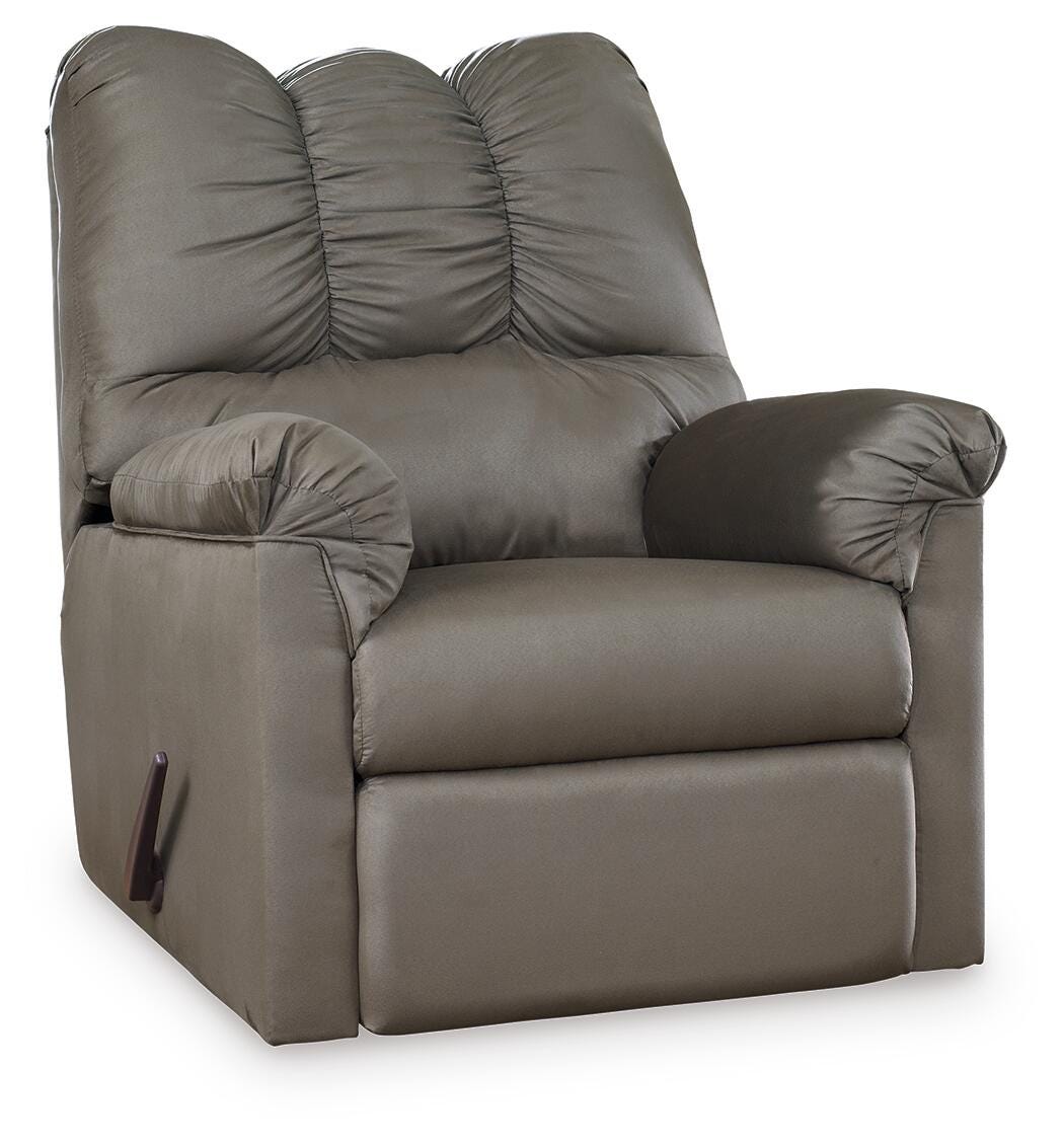 Darcy Cobblestone Recliner by Ashley at Eve Furniture