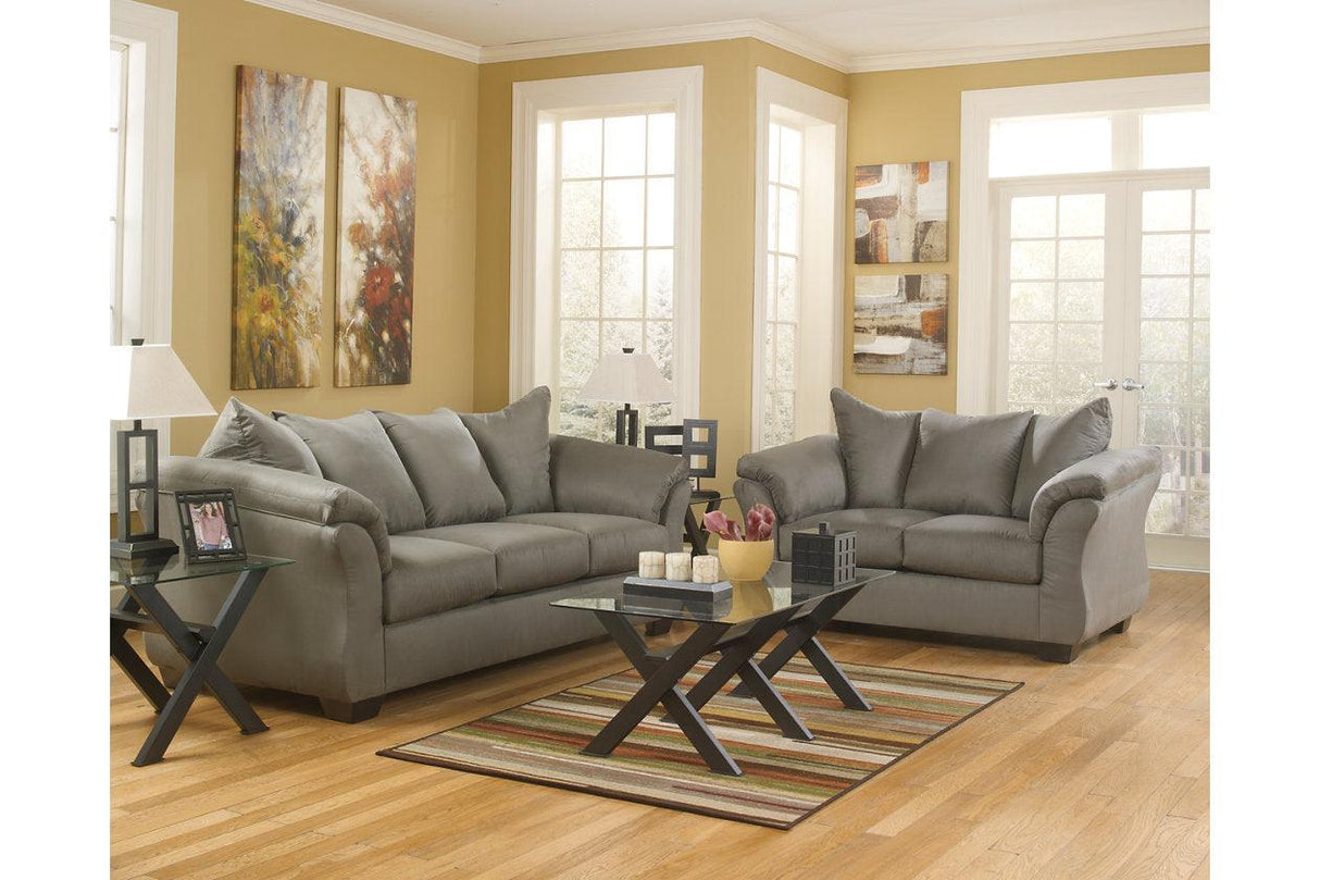 Darcy Cobblestone Sofa by Ashley at Eve Furniture
