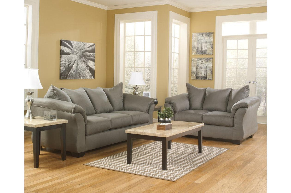Darcy Cobblestone Sofa by Ashley at Eve Furniture
