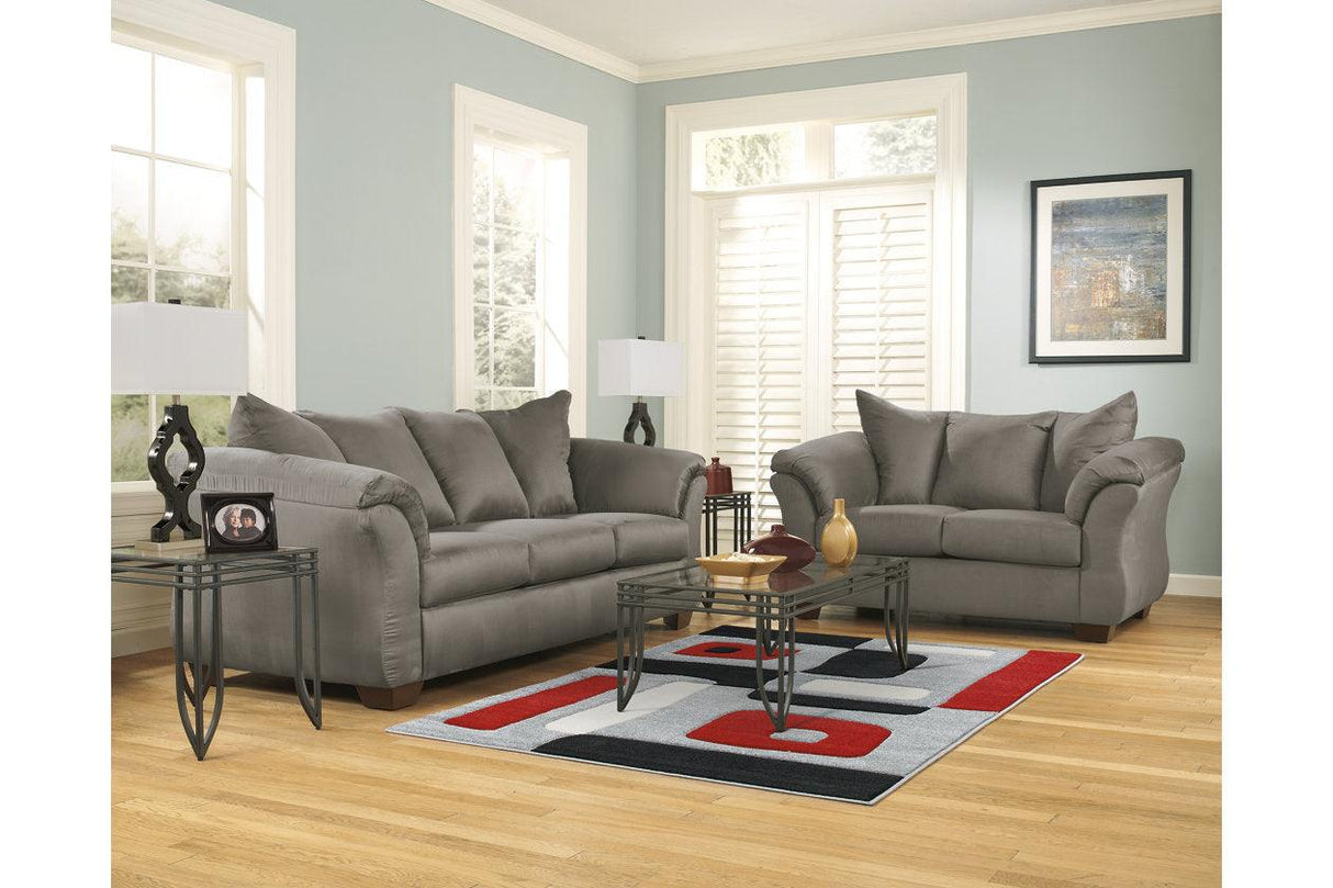 Darcy Cobblestone Sofa by Ashley at Eve Furniture