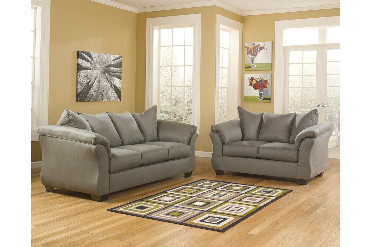 Darcy Cobblestone Sofa by Ashley at Eve Furniture