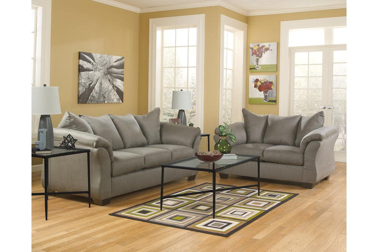 Darcy Cobblestone Sofa by Ashley at Eve Furniture