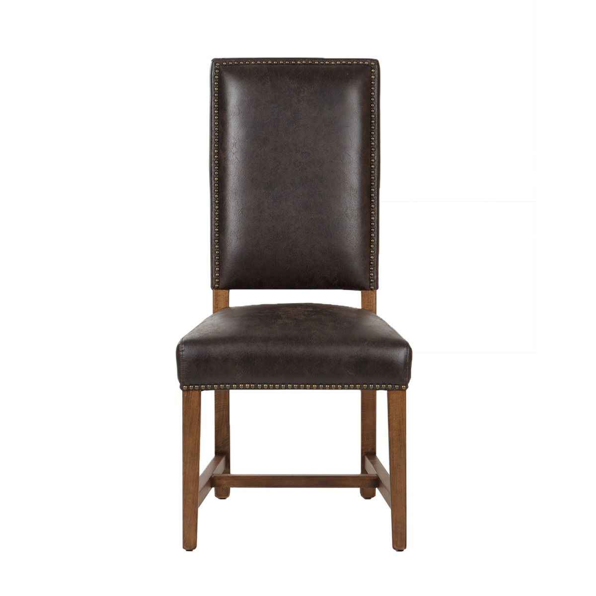 Darcy Dining Chair in Dark Brown with Earth Legs, Set of 2 by Home Trends & Design at Eve Furniture