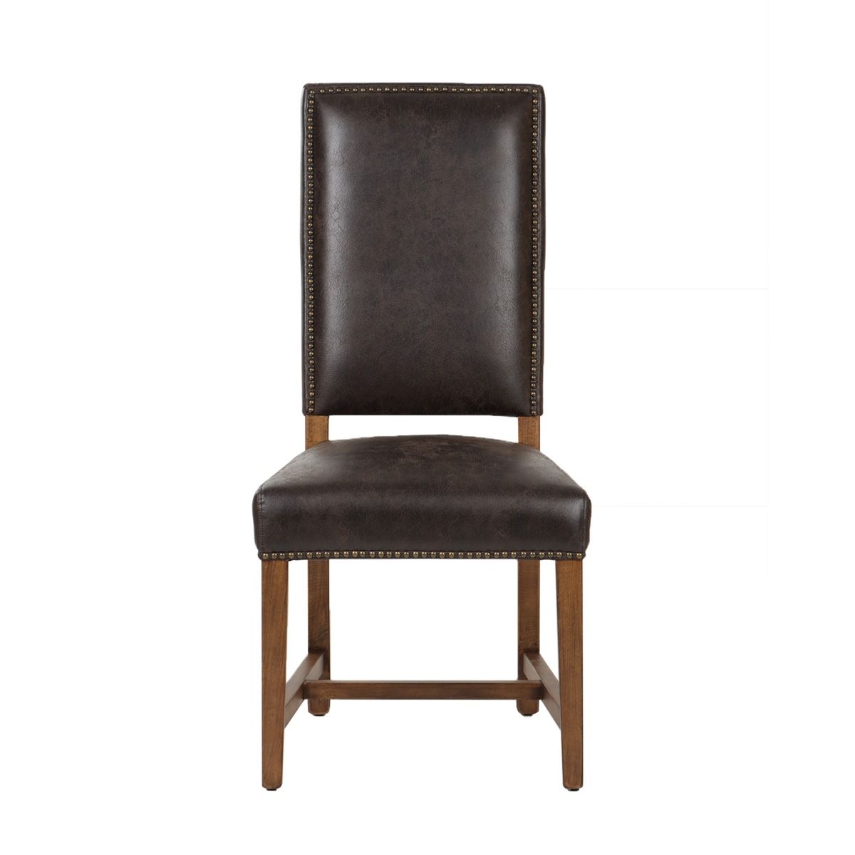 Darcy Dining Chair in Dark Brown with Earth Legs, Set of 2 by Home Trends & Design at Eve Furniture
