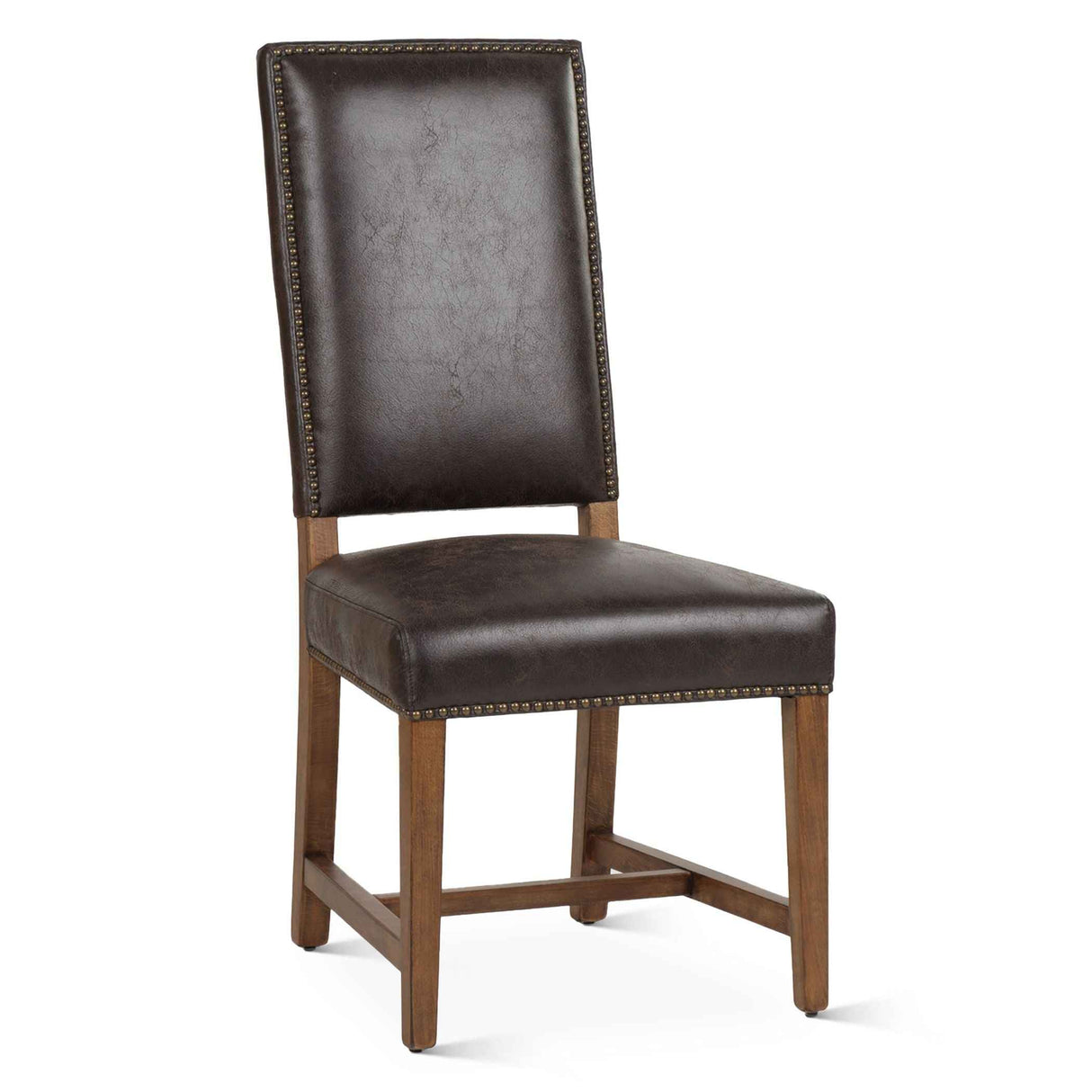 Darcy Dining Chair in Dark Brown with Earth Legs, Set of 2 by Home Trends & Design at Eve Furniture