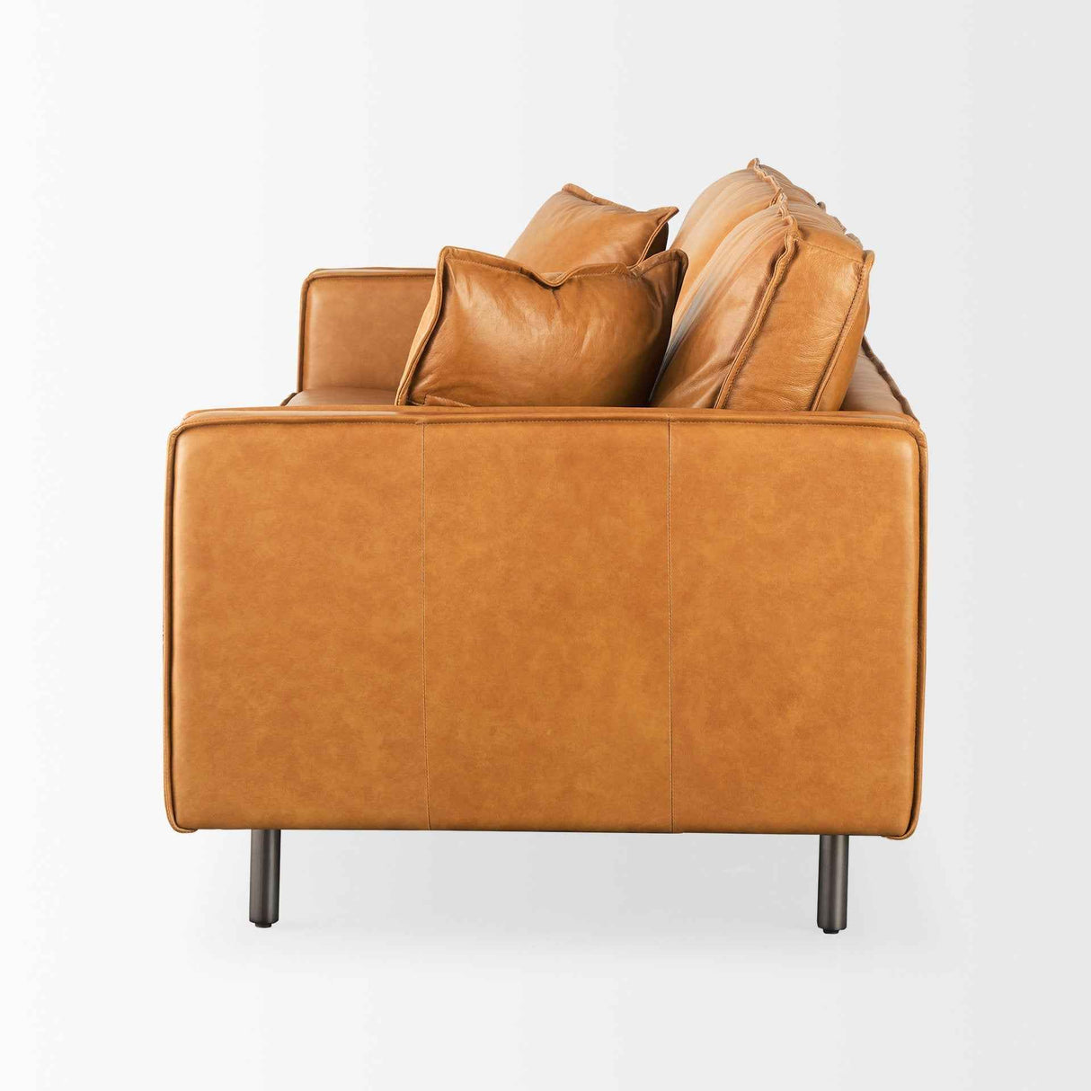 D'Arcy Tan Leather Sofa by Mercana at Eve Furniture
