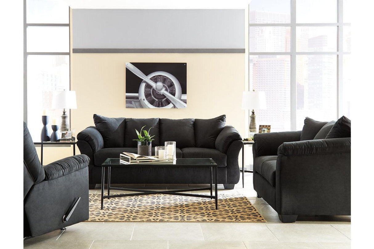Darcy Black Sofa by Ashley at Eve Furniture