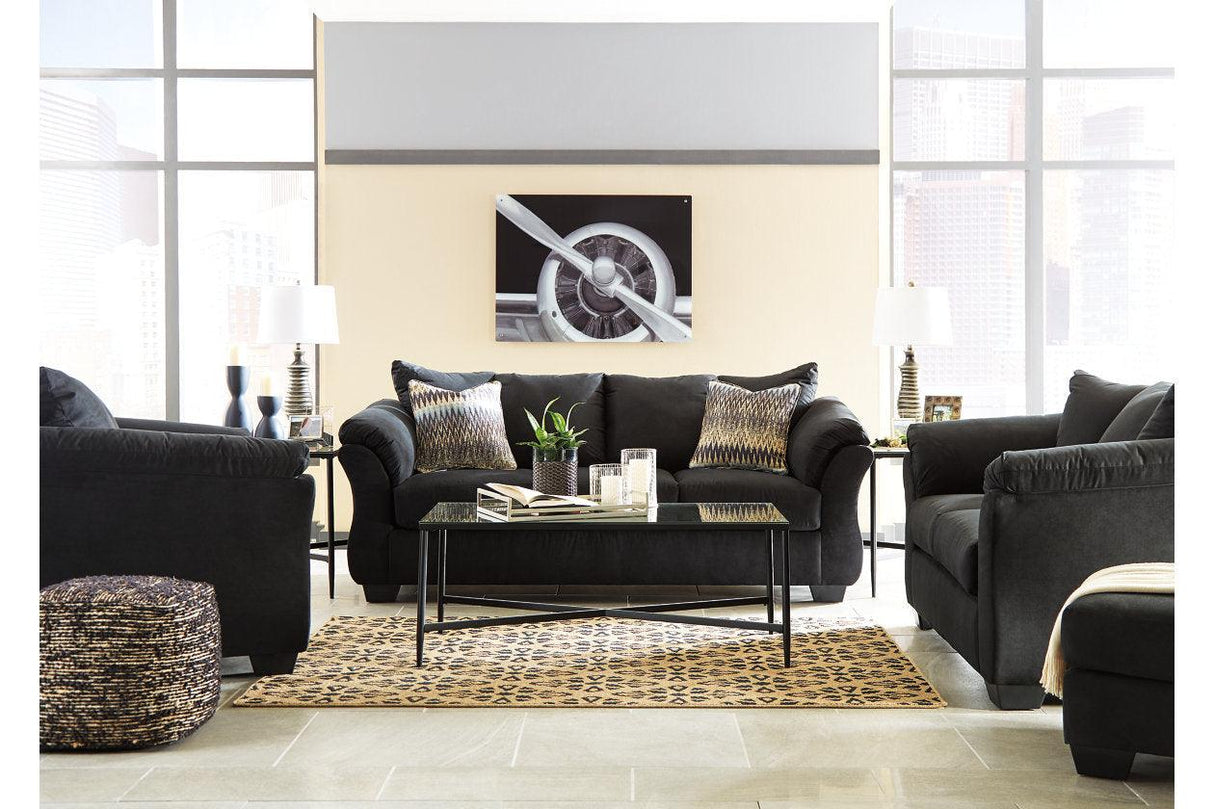 Darcy Black Sofa by Ashley at Eve Furniture